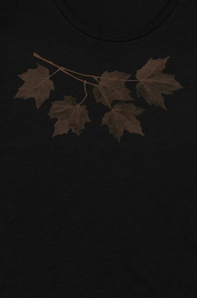 Maple Leaves Black