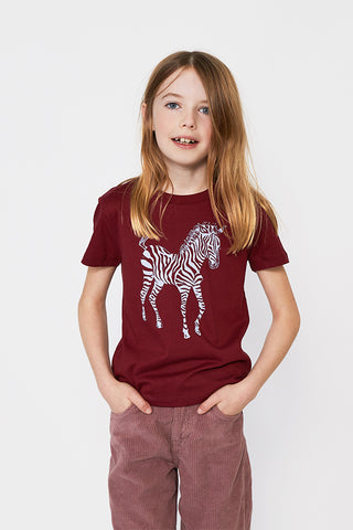 Zebra Foal Burgundy