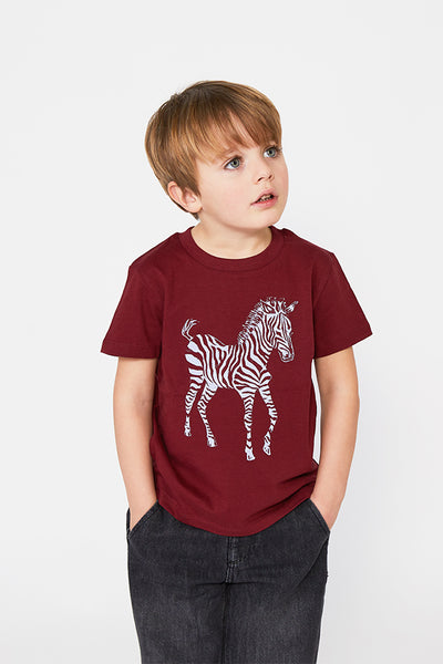 Zebra Foal Burgundy