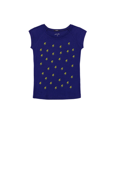 High Voltage Pattern Peacock Blue