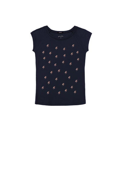 High Voltage Pattern Deep Navy