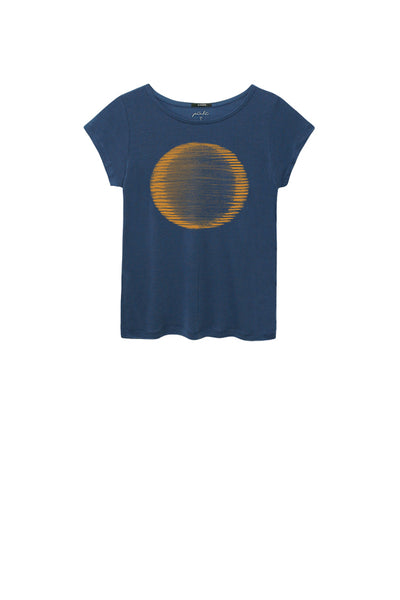 Two Circles Faded Navy