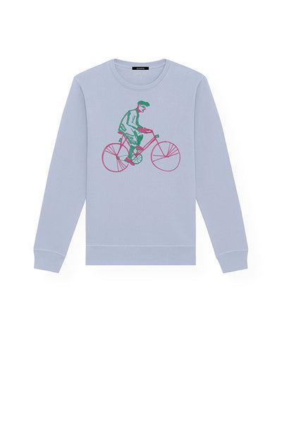 Cycling Grandpa Serene Blue