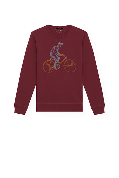 Cycling Grandpa Burgundy