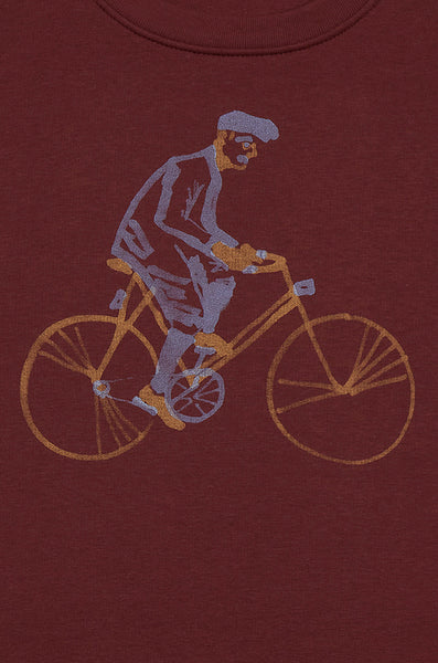 Cycling Grandpa Burgundy