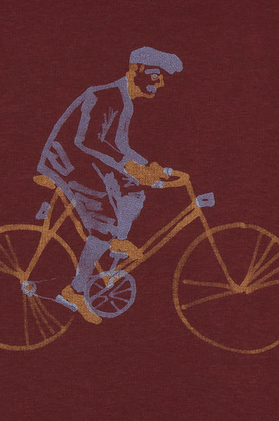 Cycling Grandpa Burgundy